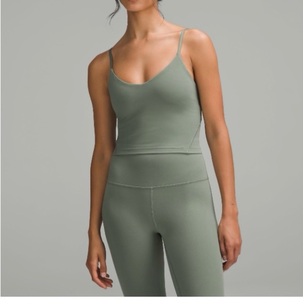 Lululemon Align Cami Tank size 6 Grey Eucalyptus